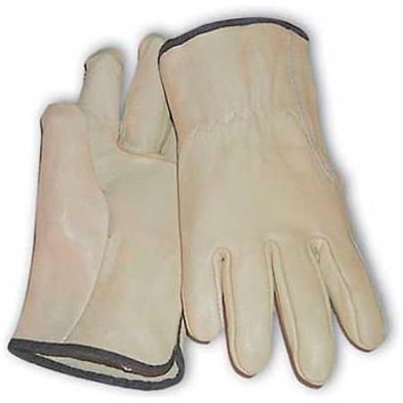 PIP PIP Top Grain Cowhide Drivers Gloves, Straight Thumb, Quality Grade, L 68-101/L